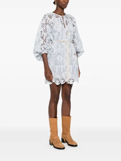 Zimmermann Coco Lace Mini Dress In Multi