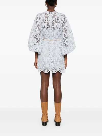 Zimmermann Coco Lace Mini Dress In Multi