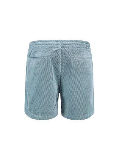 Polo Ralph Lauren Corduroy In Prepster Polo Classic Fit Shorts In Blue