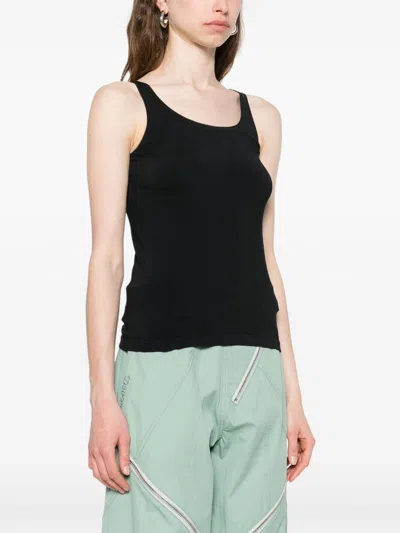 Wolford Cotton Blend Tank Top In Black