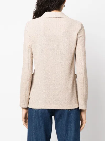 Harris Wharf London Cotton Blend Single-breasted Jacket In Neutral
