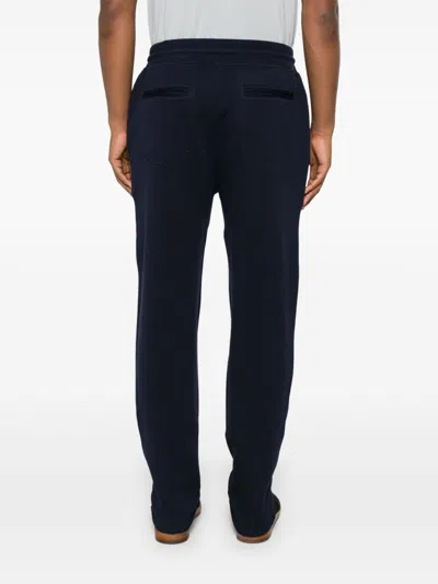 Brunello Cucinelli Cashmere Blend Drawstring Sweatpants In Blue