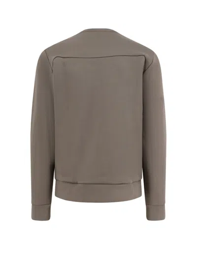 Hugo Boss Cotton Blend Sweatshirt In Gray
