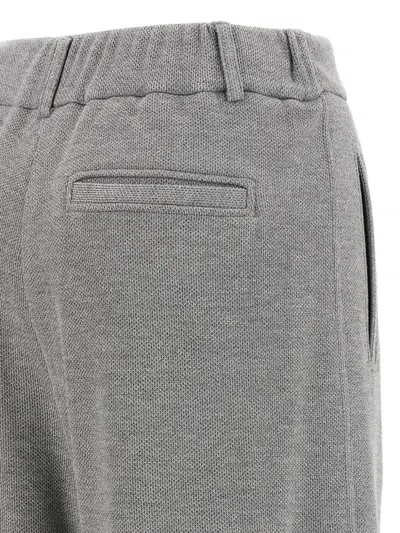 Brunello Cucinelli Trousers With Belt Loops And Pockets In Gray