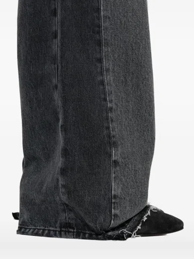 Stella Mccartney Cotton Blend Wide-leg Trousers In Black