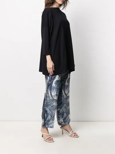 Daniela Gregis Navy Boat Neck Knit Jumper In Black