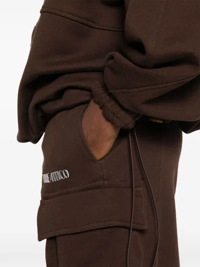 Attico Fern Cargo Pants Drawstring Waist In Black