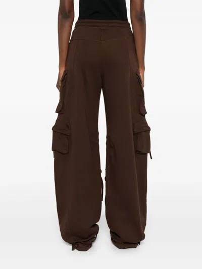 Attico Fern Cargo Pants Drawstring Waist In Black