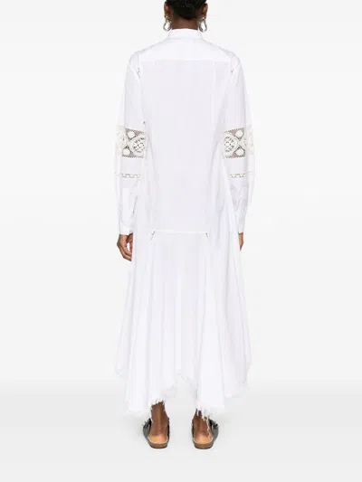 Loewe X Paula's Ibiza Stretch-cotton Midi Dress In White