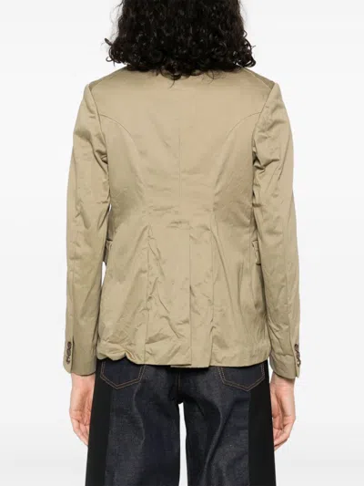 Comme Comme Cotton Coat In Neutral