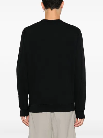 C.p. Company Cotton Crewneck Sweatshirt In Black