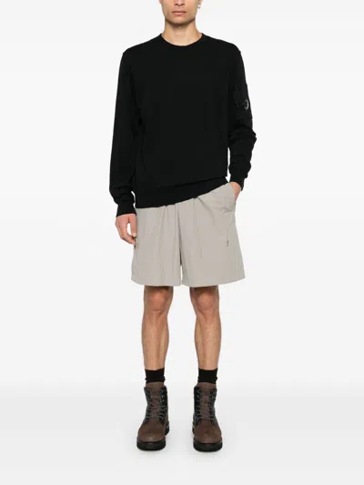 C.p. Company Cotton Crewneck Sweatshirt In Black