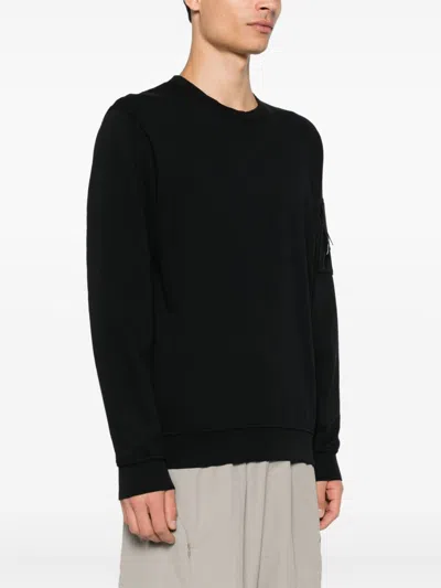 C.p. Company Cotton Crewneck Sweatshirt In Black