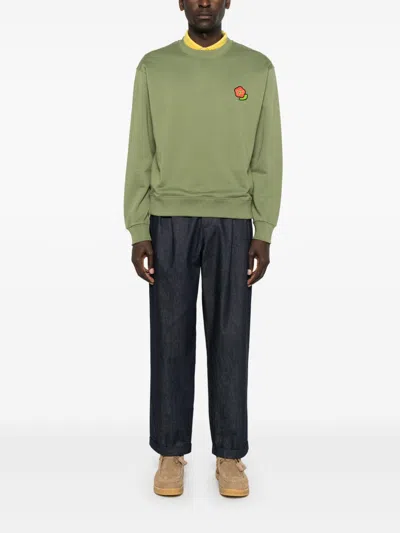 Converse X Kenzo Cotton Crewneck Sweatshirt In Green
