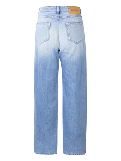 Max Mara Denim Cotton Jeans Trousers In Blue