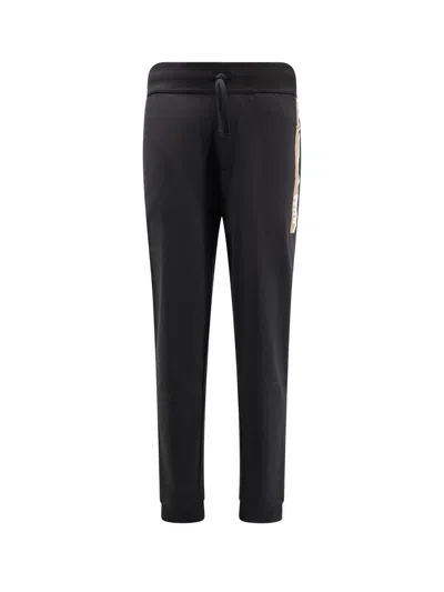 Hugo Boss Cotton Jogger Trousers In Black