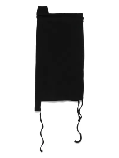 Ottolinger Ribbed Mini Skirt In Black