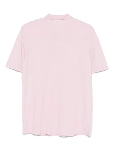 Hartford Cotton Polo Shirt In Pink