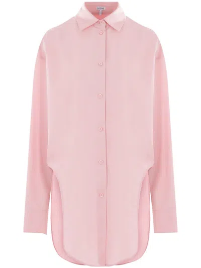 Loewe Cotton Shirt In Pink