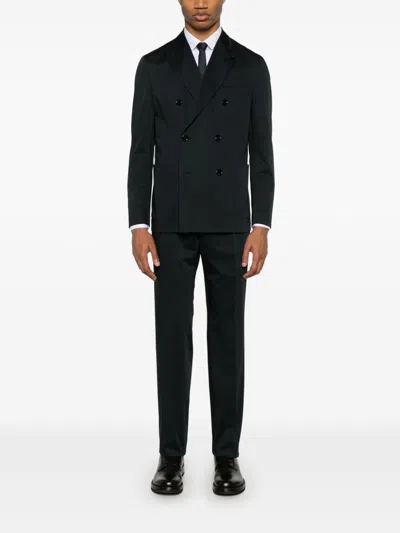 Emporio Armani Cotton Shirt With Button-down Collar And Curved Hem In White