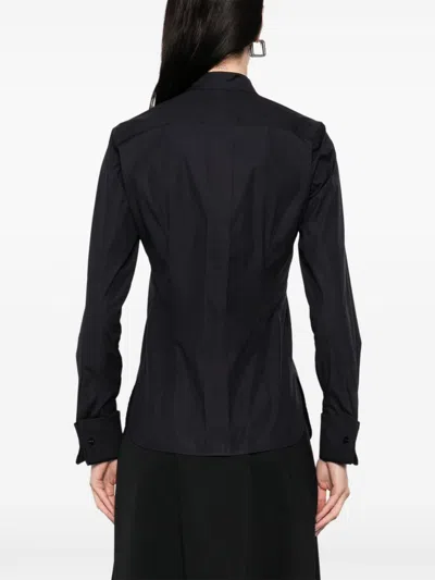 Max Mara Buttoned Long-sleeved Shirt In Black