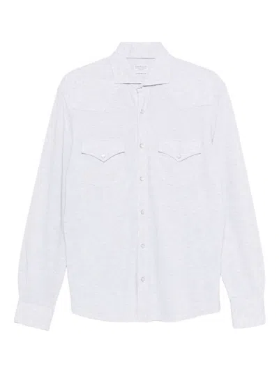 Brunello Cucinelli Men Cotton Shirt