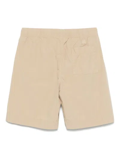 Paul Smith Relaxed-fit Beige Shorts With Drawstring Fastening In Brown