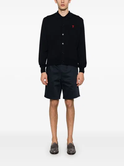Ami Alexandre Mattiussi Ami Paris Men Cotton Shorts In Blue