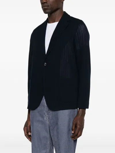 Circolo 1901 Cotton Single-breasted Jacket With Buttoned Cuffs In Black
