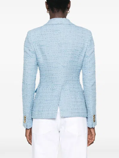 Tagliatore Cotton Single-breasted Jacket In Blue