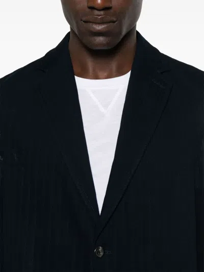 Circolo 1901 Cotton Single-breasted Jacket With Buttoned Cuffs In Black