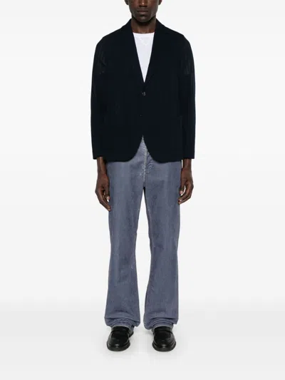 Circolo 1901 Cotton Single-breasted Jacket With Buttoned Cuffs In Black