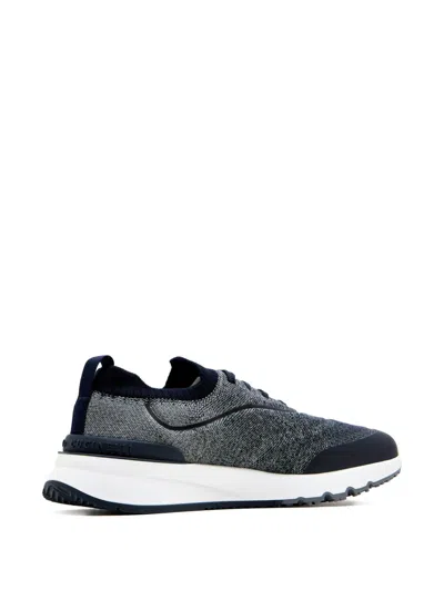 Brunello Cucinelli Runners In Techno Cotton Knit With Termonastrature Shoes