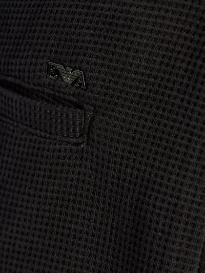 Emporio Armani Navy Blue Tapered Leg Trousers