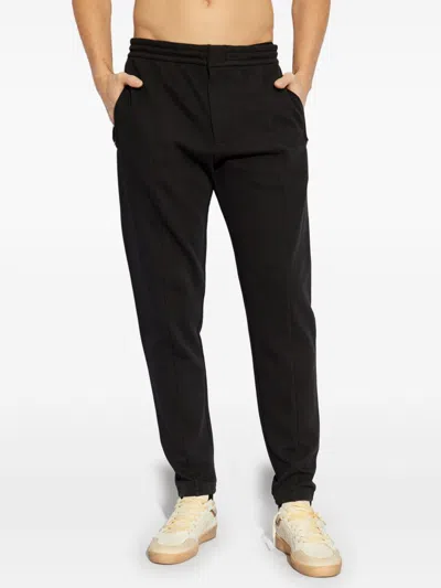 Emporio Armani Navy Blue Tapered Leg Trousers
