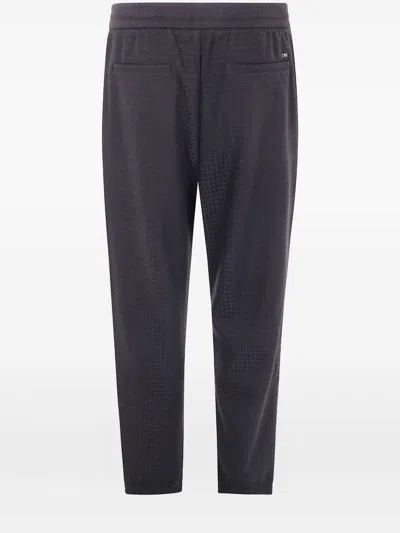 Emporio Armani Man Pants Black Size Xs Modal, Wool In Black