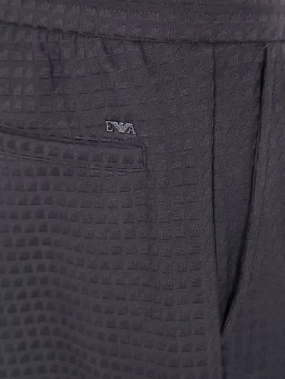 Emporio Armani Man Pants Black Size Xs Modal, Wool In Black