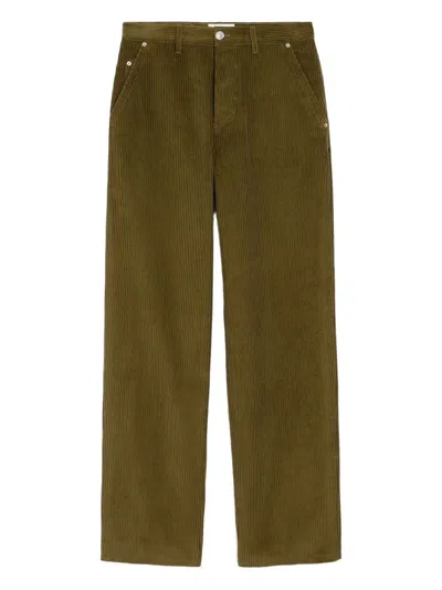 Ami Alexandre Mattiussi Ami Paris Bronze Corduroy Trousers Men In Multi