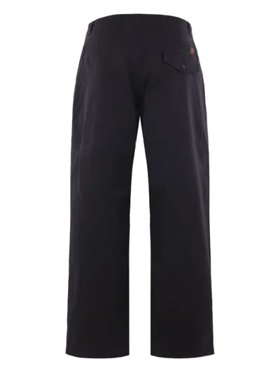 Gucci Cotton Trousers In Black