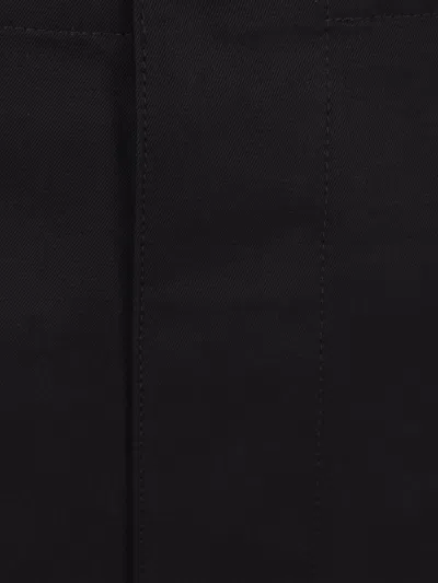 Gucci Cotton Trousers In Black
