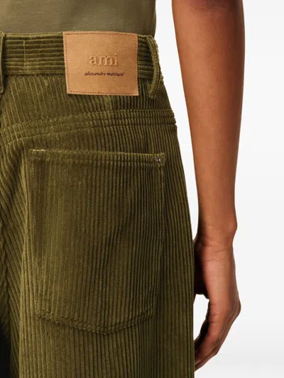 Ami Alexandre Mattiussi Ami Paris Bronze Corduroy Trousers Men In Multi