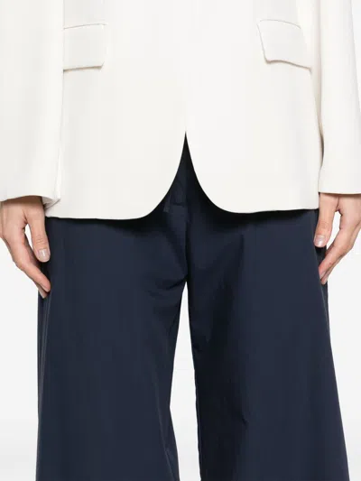 P.a.r.o.s.h Cotton Wide-leg Trousers In Blue