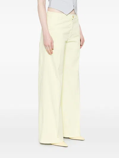 Forte Forte Cotton Wide-leg Trousers In Green