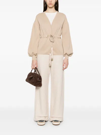 Max Mara Pure Max Mara Cotton Wide-leg Trousers In White
