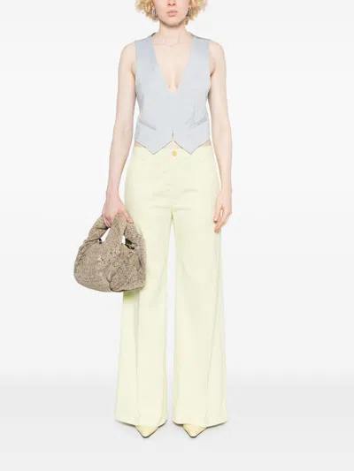 Forte Forte Cotton Wide-leg Trousers In Green