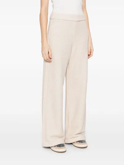 Max Mara Pure Max Mara Cotton Wide-leg Trousers In White