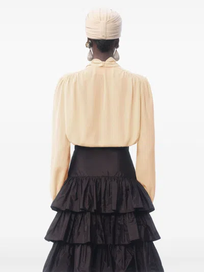 Valentino Crepe De Chine Silk Blouse In Multi