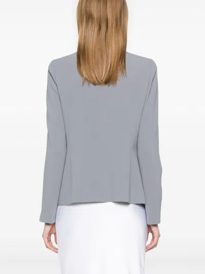 Emporio Armani Stylish Polyester Jacket In Gray