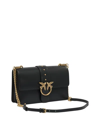 Pinko Love One Antique Gold Green Shoulder Bag