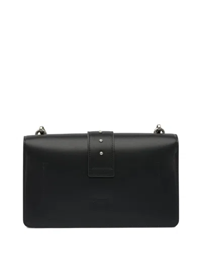 Pinko Rectangular Chain Strap Shoulder Bag With Metal Hardware And Front Embellishment